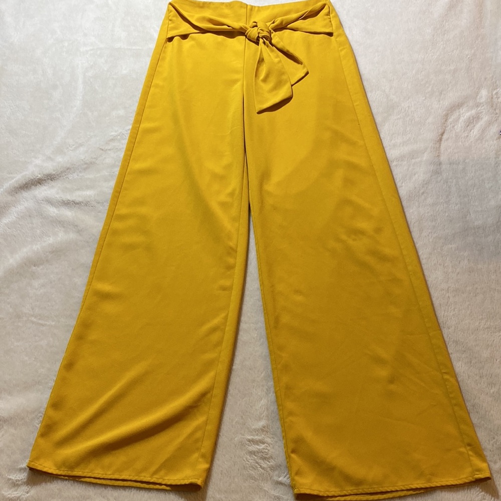 Yellow Gypsies & Moondust Wide Leg Pants